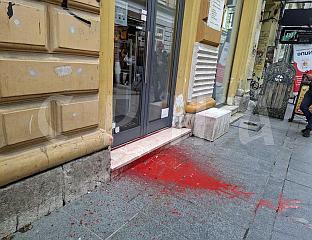 GRAFFITI ON SERBIAN-OWNED SHOPS CLASSIFIED AS INCITING NATIONAL AND RELIGIOUS HATRED