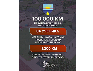 ТЕШИЋ: ПЕТУ ГОДИНУ ОПШТИНА ФИНАНСИРА ПРЕВОЗ СРЕДЊОШКОЛАЦА, ПОДРШКА ПОРОДИЦАМА ПРИОРИТЕТ