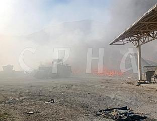 КОРДИЋ: НАРЕЂЕНА ЕВАКУАЦИЈА СTАНОВНИШTВА, ПОЖАР НА ДЕПОНИЈИ ПОДМЕТНУТ