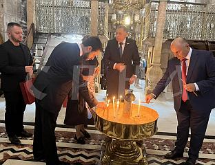 DODIK VISITS CHURCH OF THE HOLY SEPULCHRE IN JERUSALEM