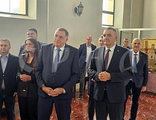 MINIĆ AND DODIK VISIT CHURCH OF SAINT GEORGE