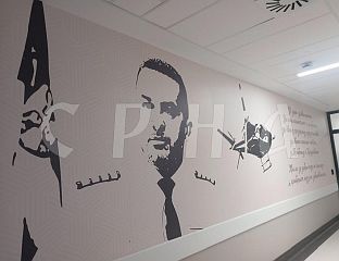 MURAL PAINTED IN TRIBUTE TO BOBAN KUSTURIĆ, A MAN WHO NEVER TURNED DOWN A CALL FOR HELP