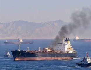 ПОГОЂЕН ТАНКЕР ПОД ЗАСТАВОМ ПАНАМЕ, ПОВРИЈЕЂЕНО 12 ЉУДИ