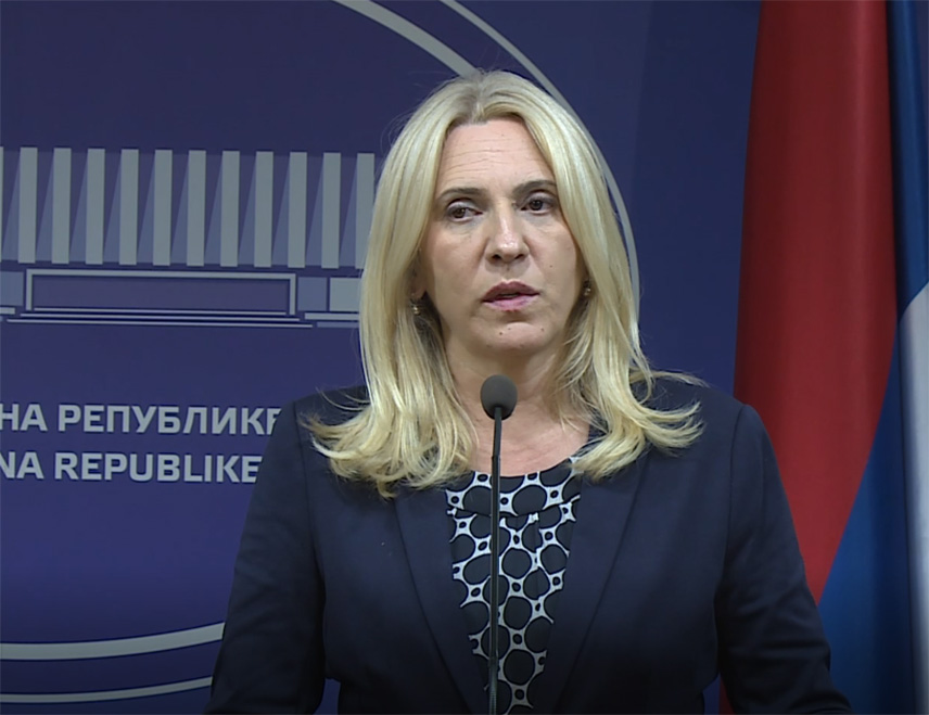 EAST SARAJEVO, MARCH 26 /SRNA/ - The Serb member of the BiH Presidency Željka Cvijanović told SRNA that Christian Schmidt is not the high representative, and even if he was, he would not have the right to impose decisions and change laws.