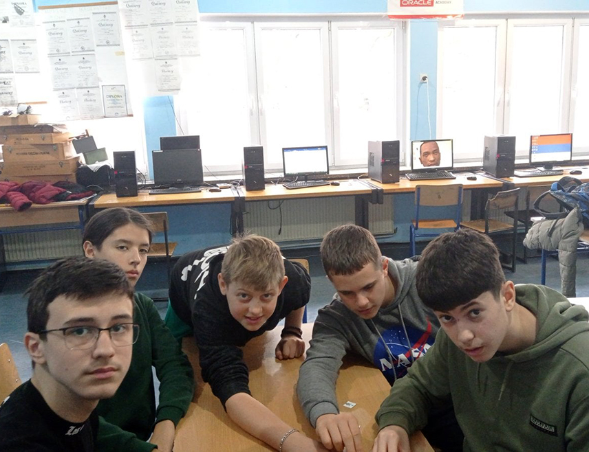 NOVI GRAD, DECEMBER 5 /SRNA/ - The team from Elementary School "Sveti Sava" in Novi Grad won first place at the world online coding competition hosted by South Africa.