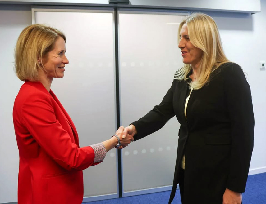 BRUSSELS, DECEMBER 18 /SRNA/ - Serb member and chairperson of the BiH Presidency Željka Cvijanović said that at today's meeting in Brussels, she informed the EU High Representative for Foreign Affairs and Security Policy Kaja Kallas that the Council of Ministers adopted two laws that were sent to the parliamentary procedure, and that the continuation of activities on that plan is expected.