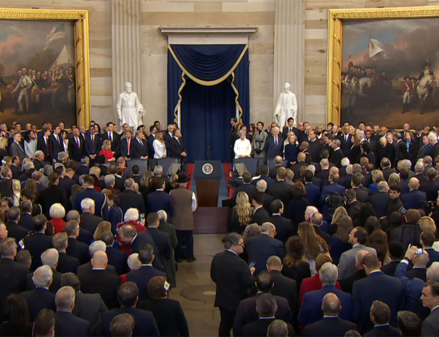 ВАШИНГТОН, 20. ЈАНУАРА /СРНА/ - У Вашингтону је почела церемонија инаугурације 47. предсједника САД Доналда Трампа.