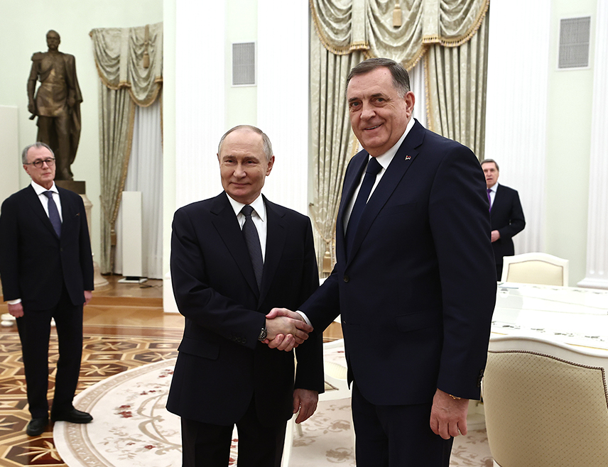 DRVAR, APRIL 2 /SRNA/ - The meeting of Republika Srpska President Milorad Dodik with Russian President Vladimir Putin has enormous significance for Serbs west of the Drina proving how much respect Dodik enjoys in Moscow, said Goran Broćeta, the Serb deputy in the House of Peoples of the FBiH Parliament.