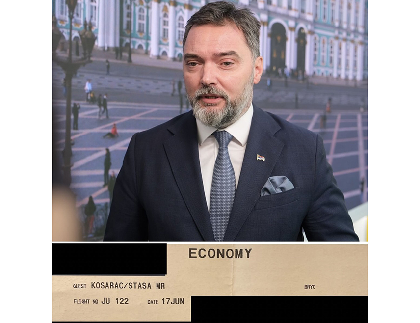 САНКТ ПЕТЕРБУРГ, 19. ЈУНА /СРНА/ - Замјеник предсједавајуће Савјета министара Сташа Кошарац поручио је лидеру странке "Народ и правда" Елмедину Конаковићу да није све у популизму и лажима и да има нешто и у конструктивном раду за привреднике из Републике Српске, Федерације БиХ /ФБиХ/ и Брчко дистрикта, те као примјер навео то што је бројним домаћим команијама одобрен извоз меса и млијека у Русију.