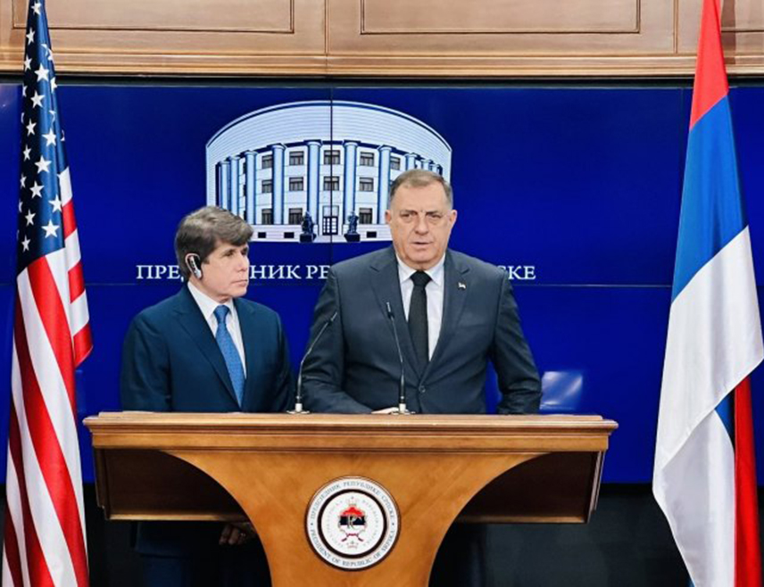 BANJA LUKA, JUNE 23 /SRNA/ - The President of Republika Srpska Milorad Dodik says that an unappointed foreigner is imposing decisions in BiH that unfortunately Muslims support enforcing them against Serb, which, he stressed, cannot guarantee any kind of future for BiH.