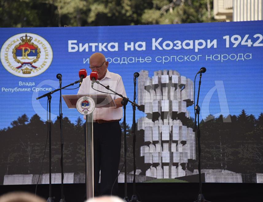 МРАКОВИЦА, 29. ЈУНА /СРНА/ - Предсједник СУБНОР-а Републике Српске Слободан Шобић истакао је данас да је Козара појам и симбол херојске епопеје.