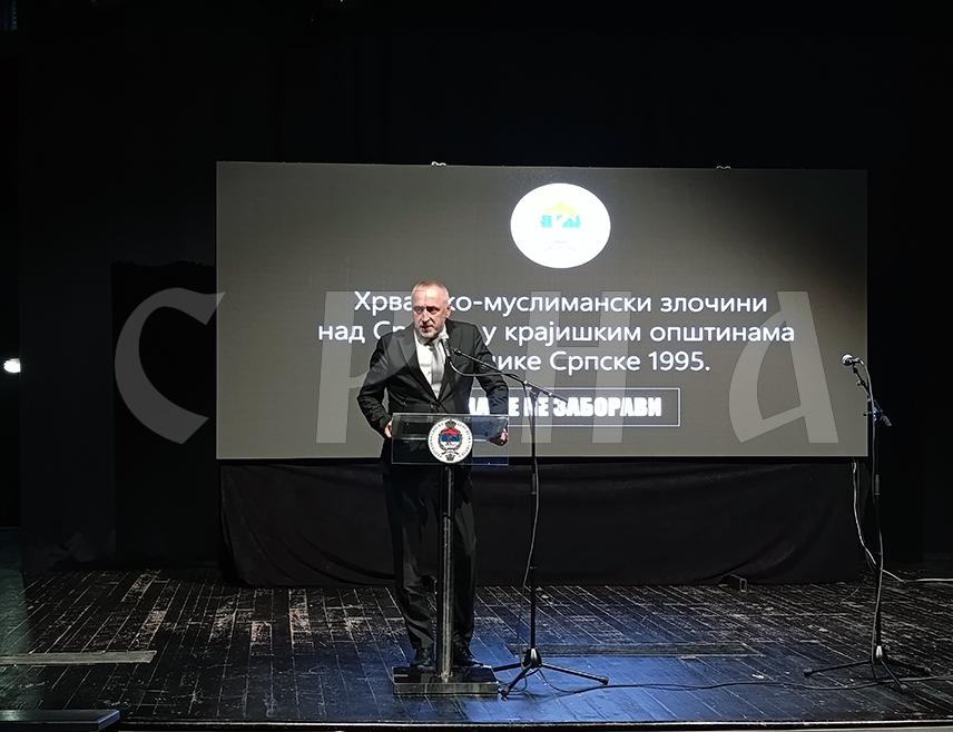 MRKONJIĆ GRAD, OCTOBER 10 /SRNA/ – The institutions of Republika Srpska are the guardians of truth about the crimes committed against the Serb people in 13 Western Krajina municipalities in 1995, although justice has not been served for this or many other crimes against Serbs, said Minister of Labor and Veterans’ and Disability Protection Danijel Egić.