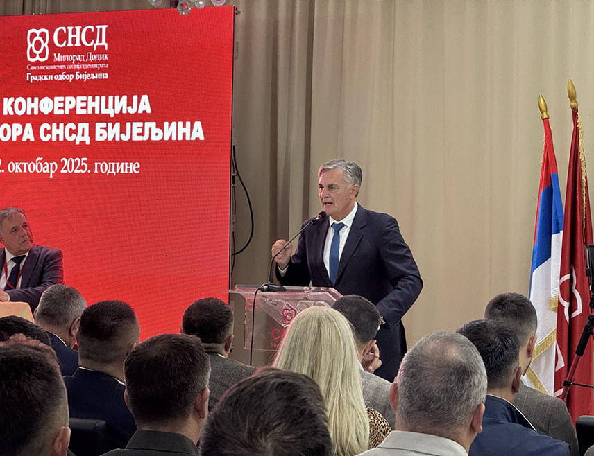 БИЈЕЉИНА, 22. ОКТОБРА /СРНА/ - СНСД није само политичка организација, већ патриотски покрет који је створио и сачувао институционални капацитет Републике Српске, рекао је данас у Бијељини члан Главног одбора странке Синиша Каран.