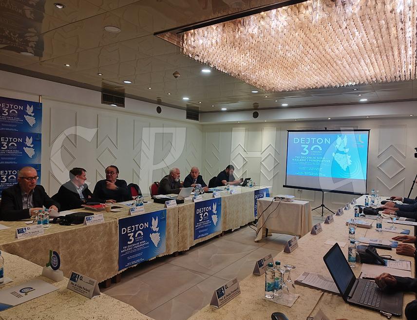 BANJA LUKA, NOVEMBER 15 /SRNA/ – Dayton Agreement remains the key framework and historical foundation for preserving peace and stability in BiH, the Office of the High Representative (OHR) should be closed, and responsibility must be returned to domestic institutions—these are the conclusions of the expert conference “Dayton 30: Three Decades of Peace – Legacy and Perspectives,” held in Banja Luka.