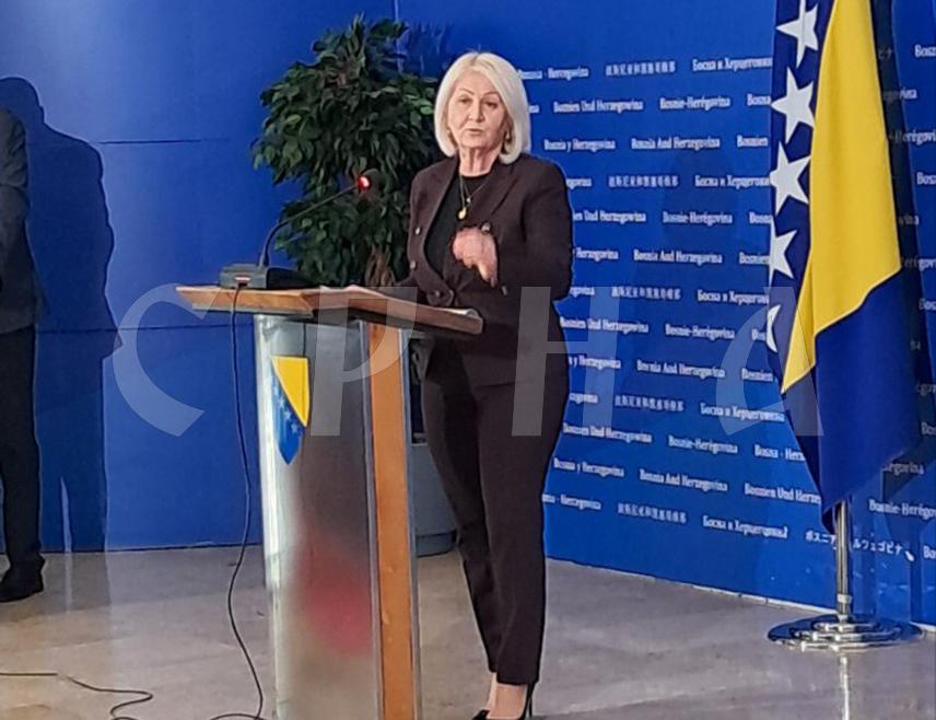 SARAJEVO, NOVEMBER 26 /SRNA/ – The Chairperson of the Council of Ministers Borjana Krišto has stated that on December 2 the Council of Ministers will consider the draft laws on the Court and the High Judicial and Prosecutorial Council /HJPC/, which are significant for BiH's EU integration path, as well as the decision on appointing the chief negotiator with the EU.
