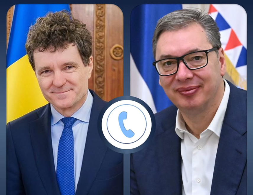 БЕОГРАД, 10. ДЕЦЕМБРА /СРНА/ - Предсједник Србије Александар Вучић разговарао је са предсједником Румуније Никушором Даном о свим билатералним питањима од значаја, а посебна пажња била је посвећена великим енергетским пројектима који доприносе безбједности и стабилности двије државе.