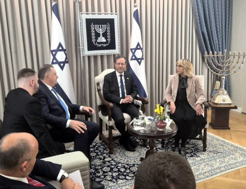 TEL AVIV, JANUARY 26 /SRNA/ – A meeting between the Acting President of Republika Srpska Ana Trišić Babić, SNSD President Milorad Dodik, and President of Israel Isaac Herzog is under way in Israel.
