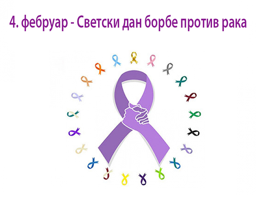 ИСТОЧНА ИЛИЏА, 4. ФЕБРУАРА /СРНА/ - Малигне болести су водећи јавноздравствени проблем у Републици Српској, као и у свијету, а њихова инциденца има тренд раста из године у годину, саопштено је из Болнице "Србија" поводом обиљежавања Свјетског дана борбе против карцинома.