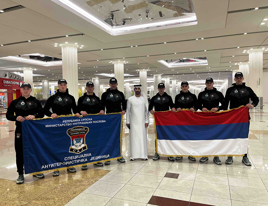 БАЊАЛУКА, 7. ФЕБРУАРА /СРНА/ - Припадници Специјалне антитерористичке јединице /САЈ/ Министарства унутрашњих послова /МУП/ Републике Српске учествују и ове године на међународном такмичењу у Дубаију, гдје ће одмјерити способности са најелитнијим свјетским полицијским јединицма.