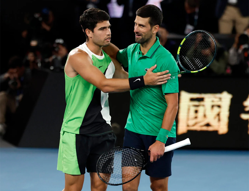 БЕОГРАД, 9. ФЕБРУАРА /СРНА/ - Најбољи српски тенисер Новак Ђоковић задржао је треће мјесто на најновијој АТП листи са 5.280 бодова, док је Шпанац Карлос Алкараз и даље први са 13.150 поена.