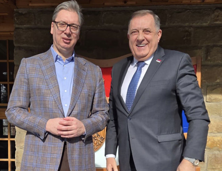 BELGRADE, FEBRUARY 10 /SRNA/ - Relations between Republika Srpska and Serbia are strong, fraternal, and aimed at the stability and development of the Serbian people on both sides of the Drina River, said SNSD leader Milorad Dodik after a meeting with Serbian President Aleksandar Vučić.