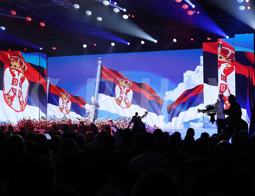 БАЊАЛУКА, 13. ФЕБРУАРА /СРНА/ - Изасланик предсједника Србије Милош Вучевић поручио је да ће српски народ и данас, храбро и одговорно, правним и дипломатским средствима, бранити своје право на постојање, достојанство и слободу.