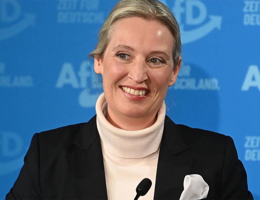 БУДИМПЕШTА, 22. ФЕБРУАРА /СРНА/ - Копредсједник странке Алтернатива за Њемачку /АфД/ Алис Вајдел изјавила је данас да је мађарски премијер Виктор Орбан једина гаранција да Украјина неће ући у ЕУ, јер не испуњава критеријуме, чак ни у погледу индекса корупције.