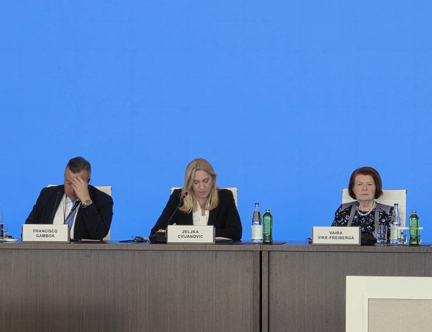 BAKU, MARCH 12 /SRNA/ - The Serb member of the Presidency of BiH Željka Cvijanović emphasized that every crisis also brings new opportunities, provided there is sufficient wisdom, that forces are joined, and that better solutions are sought, both for individual countries and at the regional and even global level.