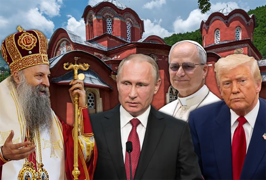 БЕОГРАД, 13. МАРТА /СРНА/ - Његова светост патријарх српски Порфирије упутио је данас писмо папи Лаву Четрнаестом, предсједницима Русије и САД Владимиру Путину и Доналду Трампу, те бројним свјетским лидерима и позвао их да искористе свој ауторитет како би приштинске власти обуставиле примјену крајње дискриминаторског закона о странцима, због којег би био доведен у питање и опстанак Срба и православних светиња на Косову и Метохији.