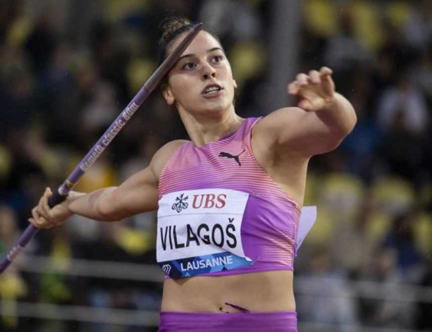 БЕОГРАД, 14. МАРТА /СРНА/ - Атлетичарка Србије Адриана Вилагош освојила је друго мјесто на Купу Европе у бацању копља, а најдаљи хитац у Никозији постигла је у четвртој серији 59,85 метара.