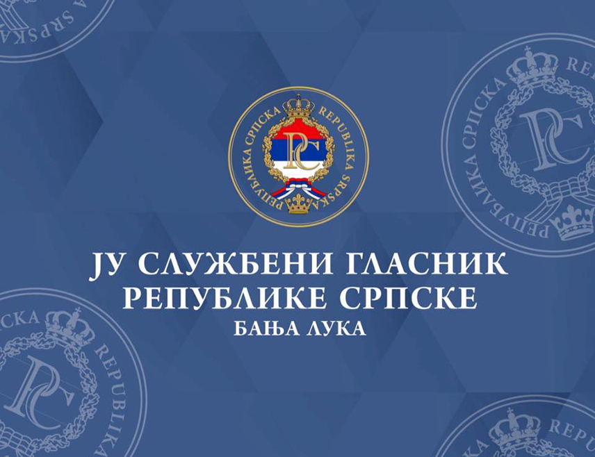 BANJA LUKA, MARCH 16 /SRNA/ - The Decision accepting the resignation of the Prime Minister of Republika Srpska has been published in the Official Gazette of Republika Srpska.