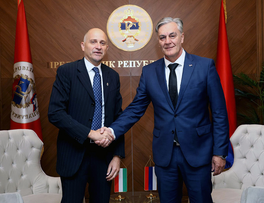 BANJA LUKA, MARCH 17 /SRNA/ - The President of Republika Srpska Siniša Karan stated during a meeting with the Ambassador of Hungary to BiH Krisztián Pósa that Republika Srpska and Hungary are characterized by mutual understanding and respect, and emphasized his commitment to further intensifying cooperation aimed at political, economic, and overall development and prosperity.