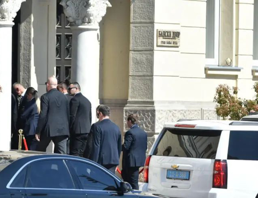 BANJA LUKA, APRIL 7 /SRNA/ - A US delegation led by Donald Trump Jr. has arrived at the Banski Dvor Cultural Center in Banja Luka, where a panel discussion will be held.