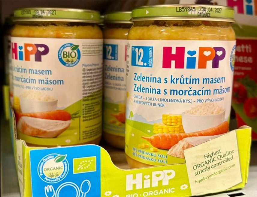 ЉУБЉАНА, 20. АПРИЛА /СРНА/ - Дјечија храна компаније "Хип" превентивно је повучена из продаје у Словенији након што је у њој у Аустрији пронађен мишји отров.