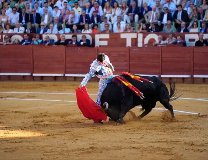 СЕВИЉА, 21. АПРИЛА /СРНА/ - Шпански тореадор Хосе Антонио Моранте де ла Пуебла тешко је повријеђен током борбе с биковима у Севиљи.