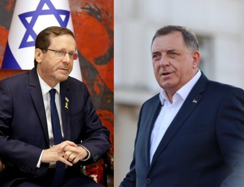 BANJA LUKA, APRIL 21 /SRNA/ – President Milorad Dodik congratulated Israeli President Isaac Herzog and the people of Israel on Independence Day, to be marked tomorrow, wishing them to celebrate this important day in peace, health and success across the country, as well as wherever Jews live and work.