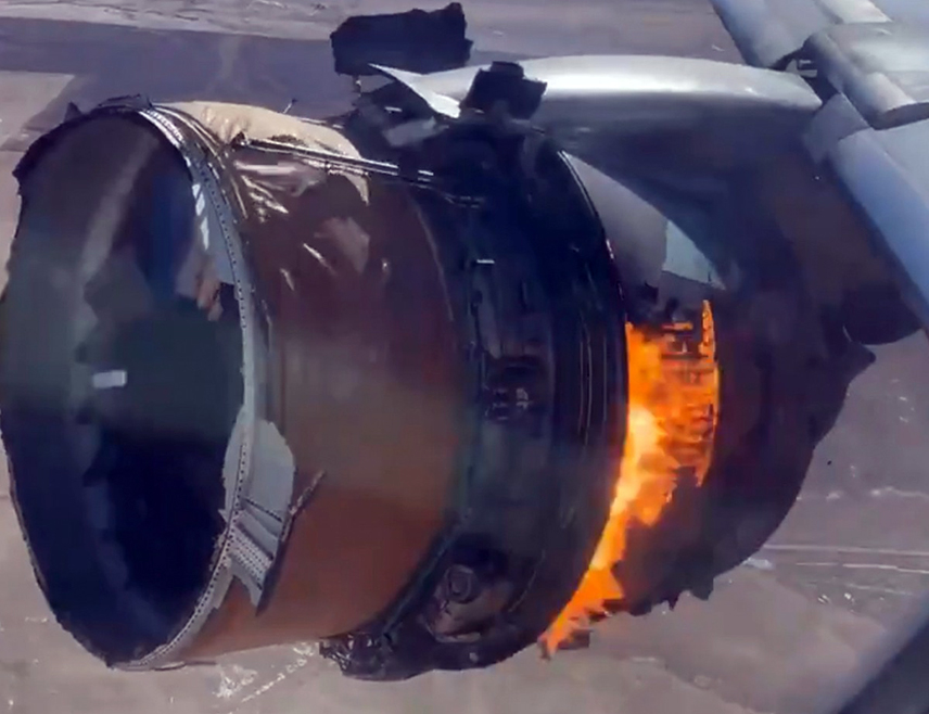 ЊУ ДЕЛХИ, 26. АПРИЛА /СРНА/ - Шест путника је повријеђено када се запалио мотор авиона на лету компаније "Свис ер" током полијетања са аеродрома "Индира Ганди" у Њу Делхију за Цирих.