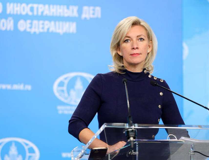 МОСКВА, 29. АПРИЛА /СРНА/ - Русија не разматра изјаве европских политичара о рјешењу у Украјини јер ЕУ није дио тог процеса, саопштила је портпарол руског Министарства спољних послова Марија Захарова.