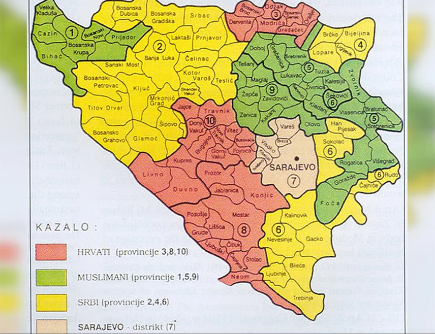 БИЈЕЉИНА, 1. МАЈА /СРНА/ - Први предсједник Републике Српске Радован Караџић 2. маја 1993. године у Атини потписао је Венс-Овенов план за бившу БиХ, под условом да га прихвати Народна скупштина Републике Српске, што се није десило.