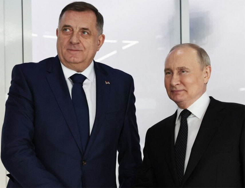МОСКВА, 13. МАЈА /СРНА/ - Предсједник Русије Владимир Путин нада је слободног човјечанства, не само за Србе, него и многе Европљане, изјавио је предсједник СНСД-а Милорад Додик у интервјуу за Тас.