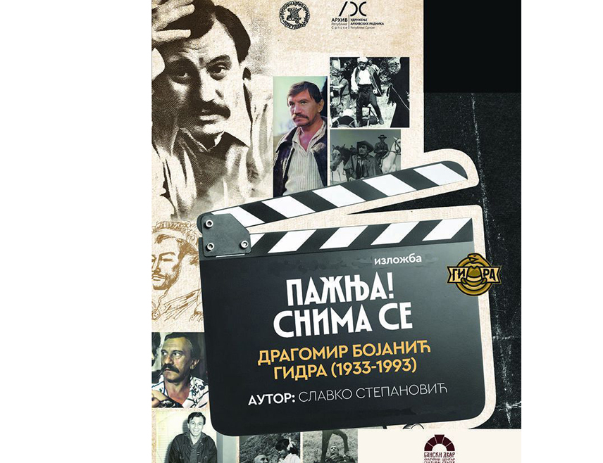 BANJA LUKA, MAY 23 /SRNA/ - The exhibition “Attention! Filming in Progress” was opened on Saturday evening at the Banski Dvor Cultural Center in Banja Luka, as part of “Night of Museums,” dedicated to the life and work of the great Yugoslav and Serbian actor Dragomir Bojanić Gidra /1933–1993/.