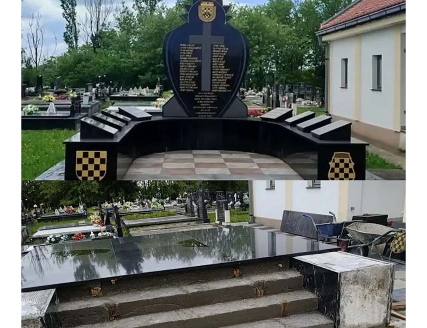 ДЕРВЕНТА, 24. МАЈА /СРНА/ - Споменик са усташким симболима на Модрану код Дервенте је уклоњен.