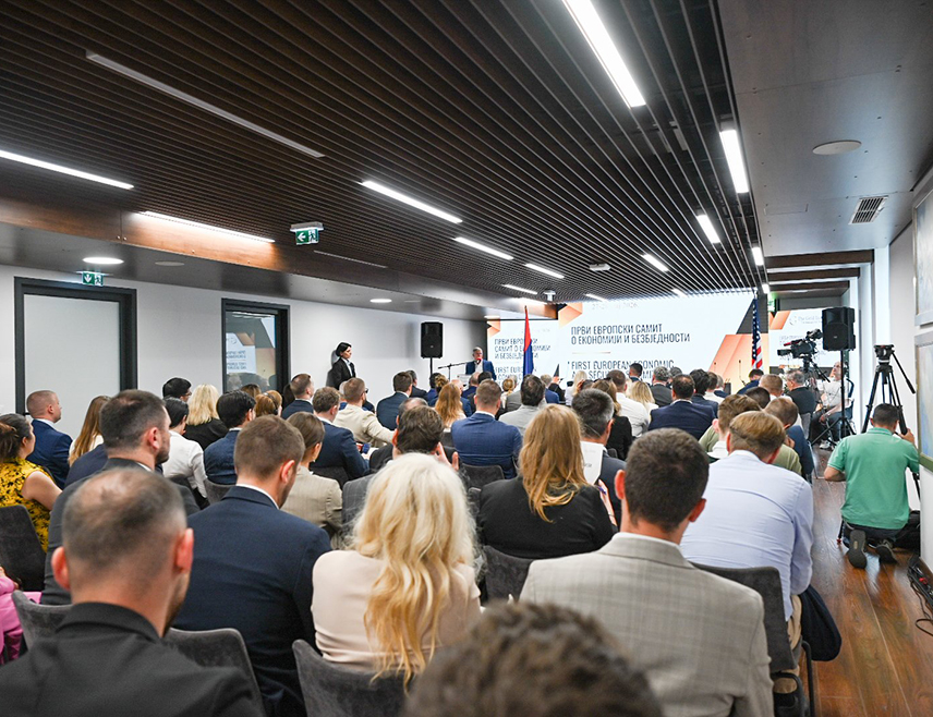 ISTOČNO SARAJEVO, MAY 28 /SRNA/ - The Serb member of the BiH Presidency Željka Cvijanović said that it was her pleasure to address the participants of the European Summit on Economy and Security, noting that the participation of more than 100 attendees from 20 countries, including numerous prominent guests, confirms the significance and credibility of the event.