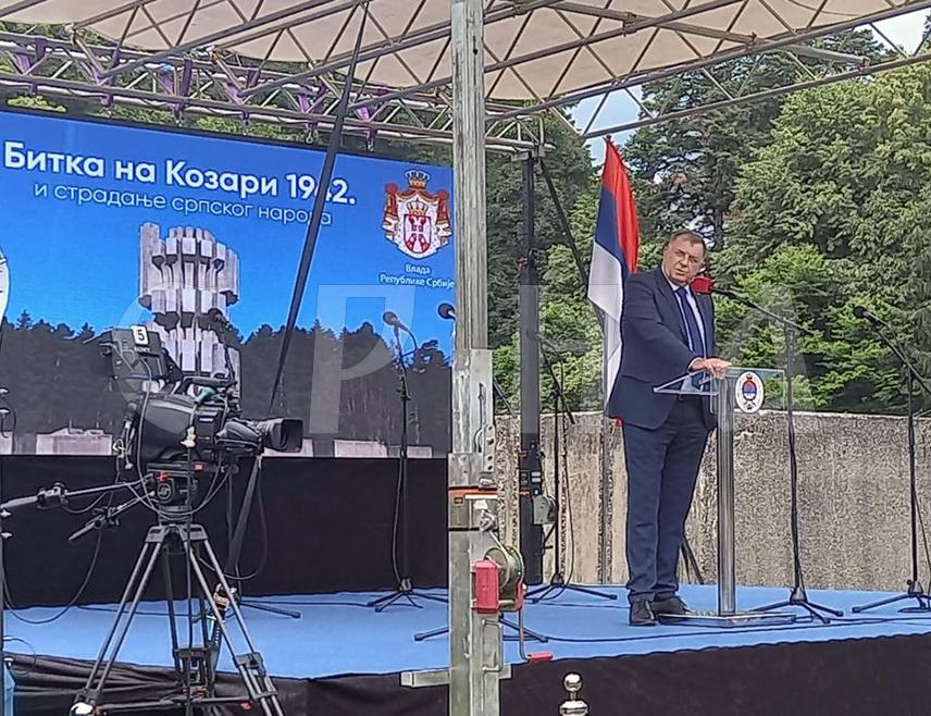 PRIJEDOR, JULY 11 /SRNA/ - President Milorad Dodik stated that the crimes committed against the Serbian people on Kozara, and later in the Ustasha concentration camp of Jasenovac, can never be forgotten or forgiven.