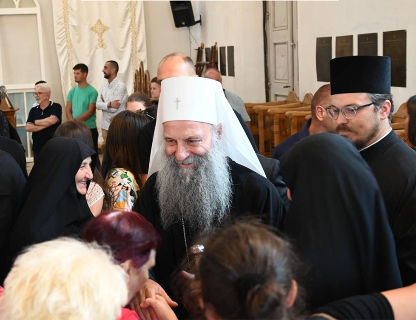 NIKŠIĆ, JULY 28 /SRNA/ - His Holiness Serbian Patriarch Porfirije said today in Nikšić that he did not come to Montenegro as a guest, but as a brother and spiritual shepherd, to strengthen the faith.