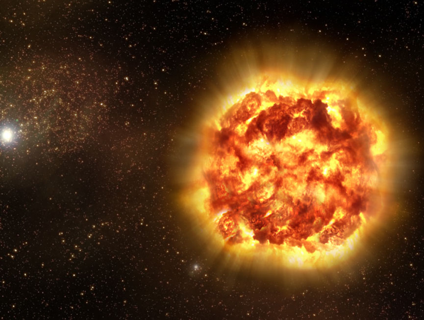ВАШИНГТОН, 7. АВГУСТА /СРНА-Ројтерс/ - Астрономи су искористили ријетку прилику да посматрају експлозију огромне звијезде - супернову, чиме су стекли нови увид у ову врсту догађаја који се може одвијати на више начина него што је било познато.