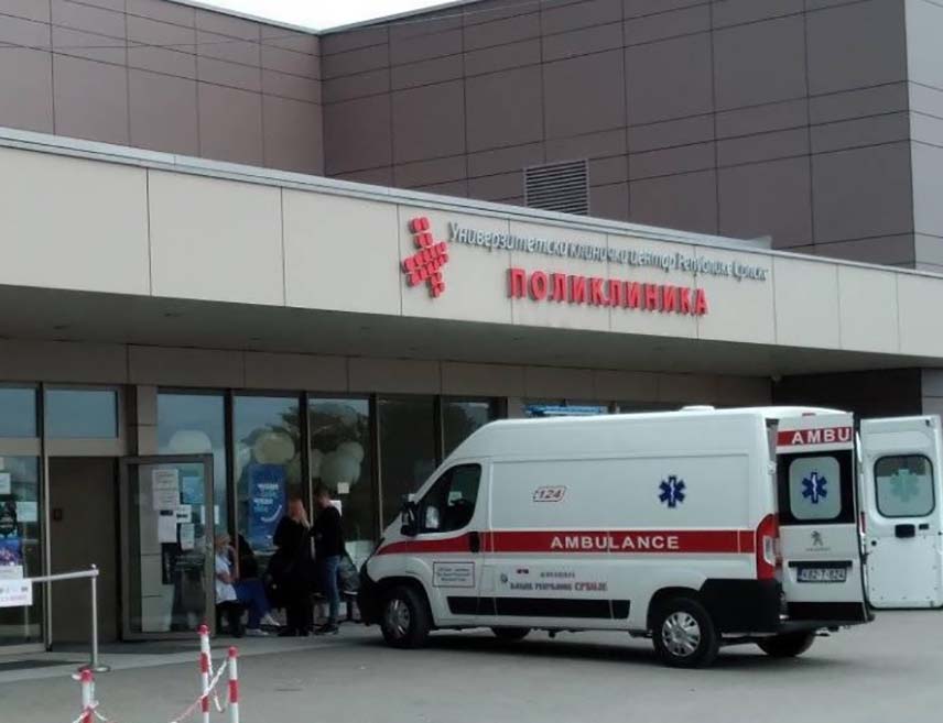BANJA LUKA, AUGUST 17 /SRNA/ - Patient B.T., 59, died by suicide after jumping from a building of the University Clinical Centre /UCC/ of Republika Srpska, the UCC told SRNA.