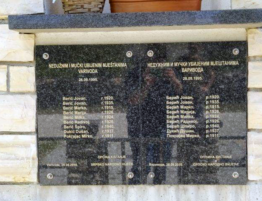 BELGRADE, AUGUST 26 /SRNA/ – It has been 31 years since the brutal and to this day unpunished murders of Serb civilians in the Bukovica villages of Gošić and Varivode, whose victims had an average age of 70, carried out in the weeks following the end of the Croatian military Storm operation.