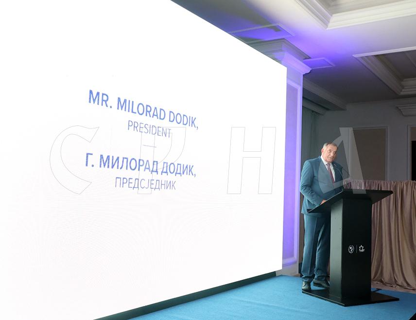 BANJA LUKA, SEPTEMBER 3 /SRNA/ – President Milorad Dodik has stated in Banja Luka this evening that the opening of the Israel Chamber of Commerce in Republika Srpska represents another element in building friendship between the two countries and gives new confidence to ambitious development plans.