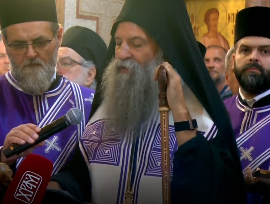 BELGRADE, SEPTEMBER 7 /SRNA/ – His Holiness Patriarch Porfirije of Serbia said in his sermon during the funeral service for General Ratko Mladić at St. Luke Church in Belgrade that his name would remain deeply etched in the memory and prayers of the majority of the Serb people.